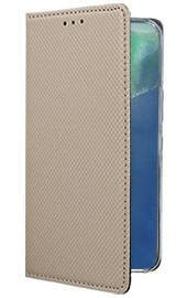 Кожен калъф тефтер и стойка Magnetic FLEXI Book Style за Samsung Galaxy Note 20 N980F златист